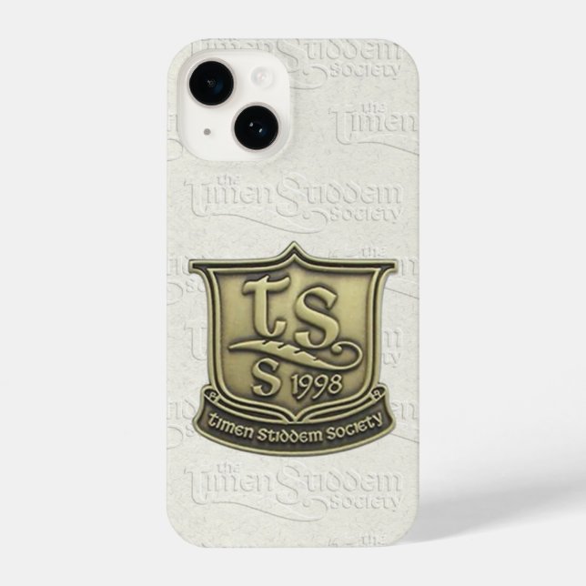 iPhone Logo de la insignia de escudo de TSS para el funda (Reverso )