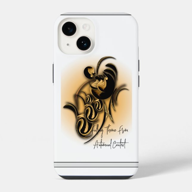 iPhone "Tema de caída del contexto otoñal", Funda para iP (Reverso )