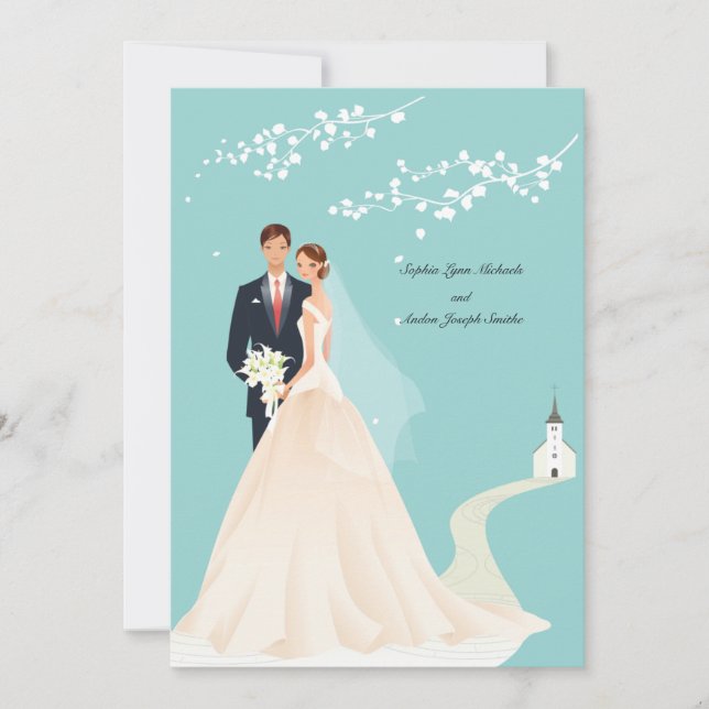 Ir a la invitación a la boda de la capilla (Anverso)