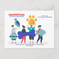 Ir a la tarjeta postal de recordatorio de cita Vet