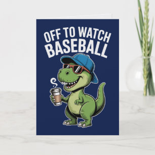 Ir a ver la tarjeta de dinosaurio de béisbol