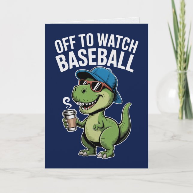 Ir a ver la tarjeta de dinosaurio de béisbol (Anverso)