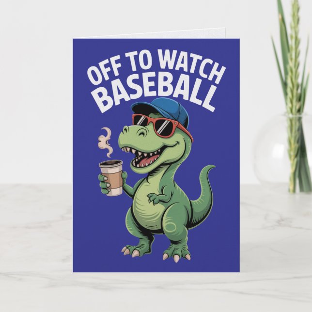 Ir a ver la tarjeta de dinosaurio de béisbol (Anverso)