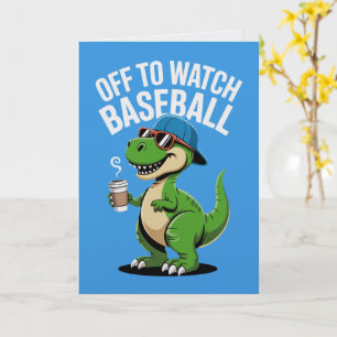 Ir a ver la tarjeta de dinosaurio de béisbol