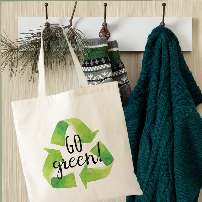Ir Bolsa de Tote de reciclaje verde (Subido por el creador)