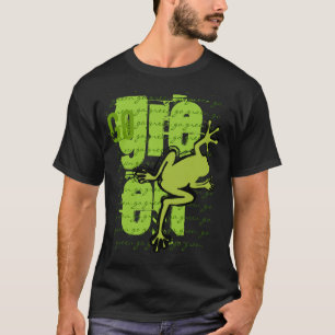 Ir camiseta de rana verde
