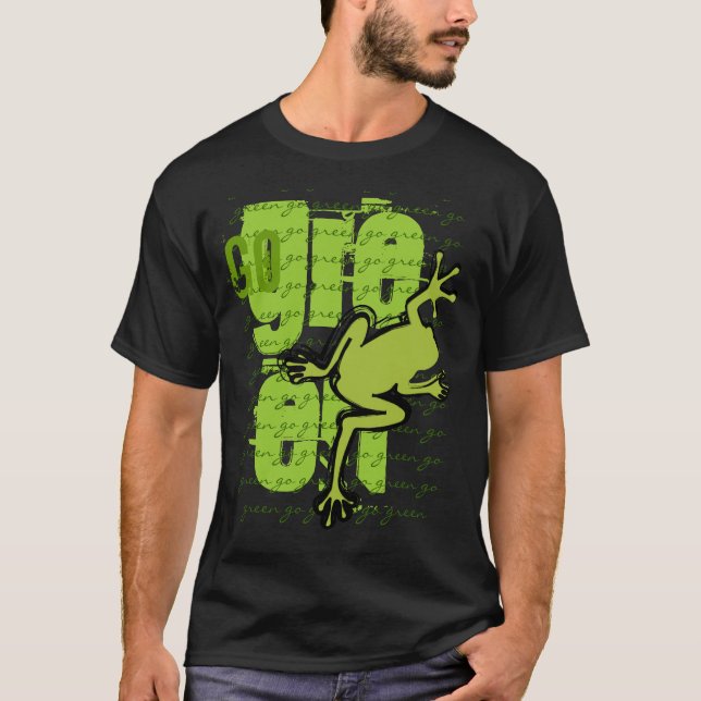 Ir camiseta de rana verde (Anverso)