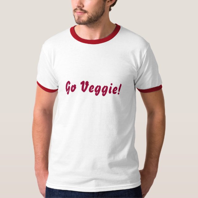 Ir camisetas de declaración Veggie (Anverso)