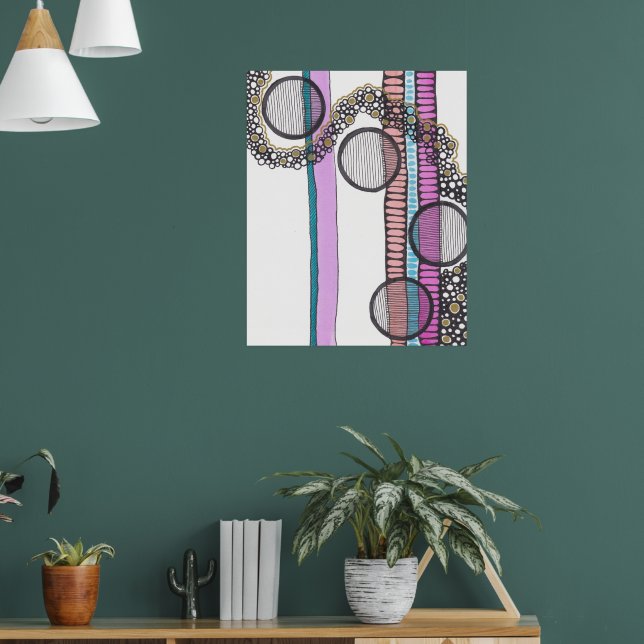 Ir con el flujo, el doodle de arte original (Salón 1)