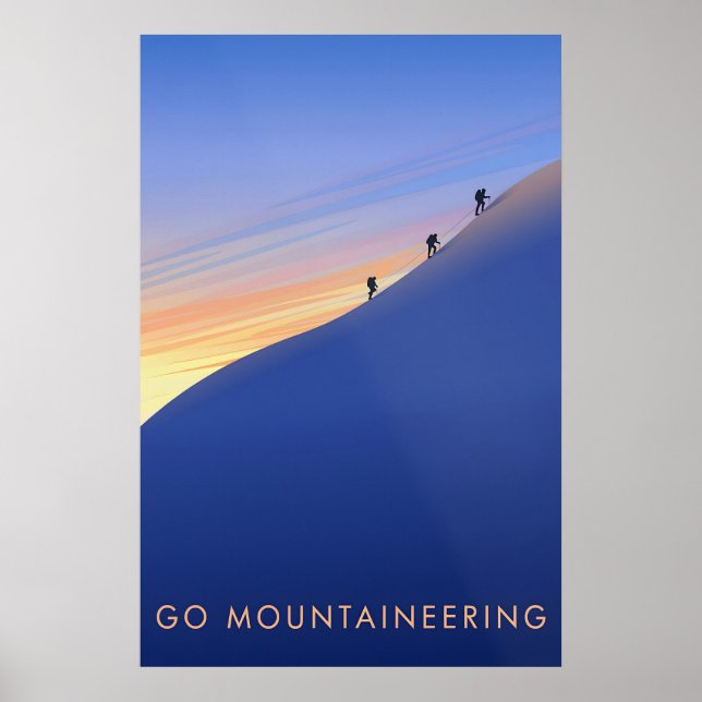 Ir de Montañismo Póster de Viajes (Frente)