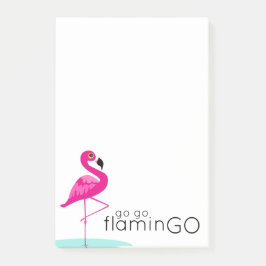 Ir flaminGO flamingo rosado post nota
