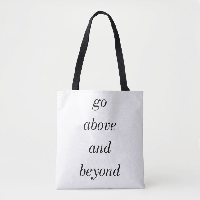 Ir Más Allá De La Bolsa De Tote De Hombro (Anverso)