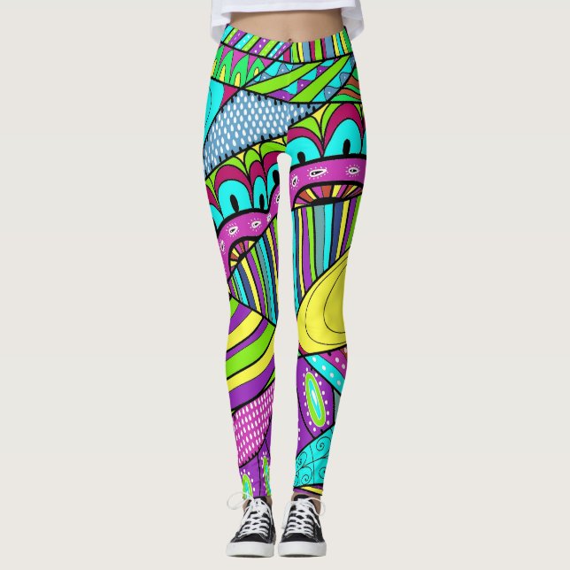 Ir Negrita Pop Fashion Leggings (Anverso)