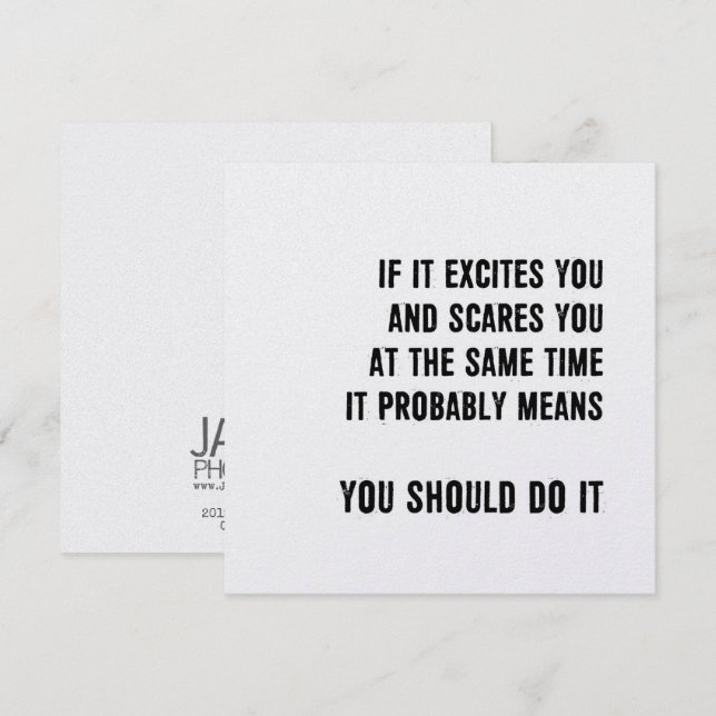 IR PARA tarjeta IT 5.25 x 5.25 (Anverso / Reverso)