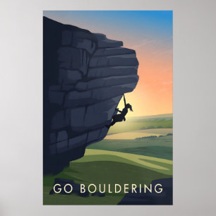 Ir Póster de Viaje de Escalada en Bloques