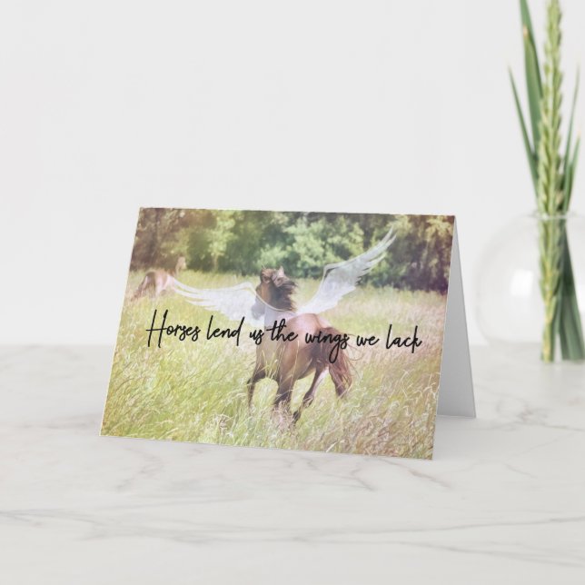 IR VOLANDO Tarjeta de felicitación (Anverso)