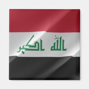 Iraki ondeando la BANDERA Irak, el imán fridge