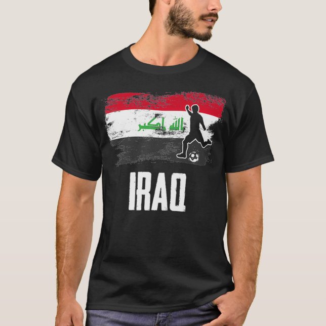 Iraq Flag Jersey Iraqi Soccer Team Iraqi funny 100 (Anverso)