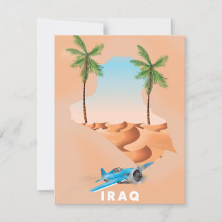 Iraq Impresión de afiches de viaje ilustrados.