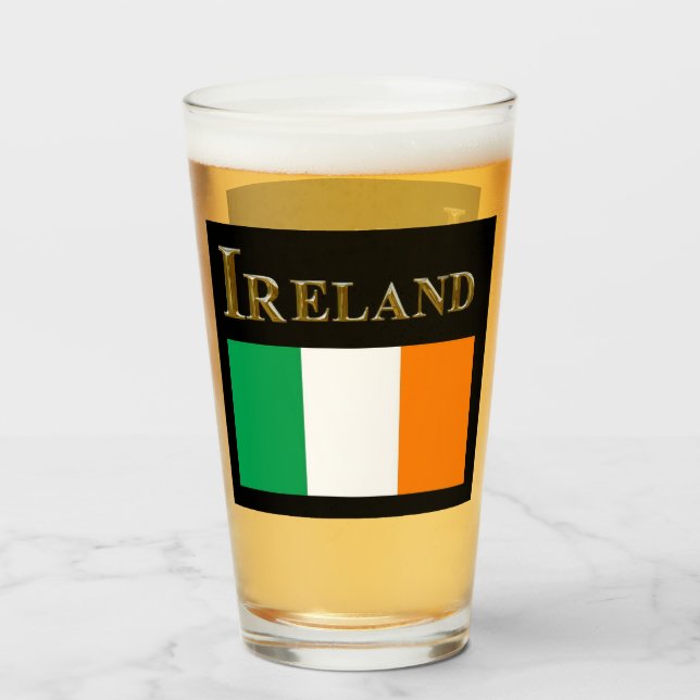 IRELAND BEER GLASS (Anverso (lleno))
