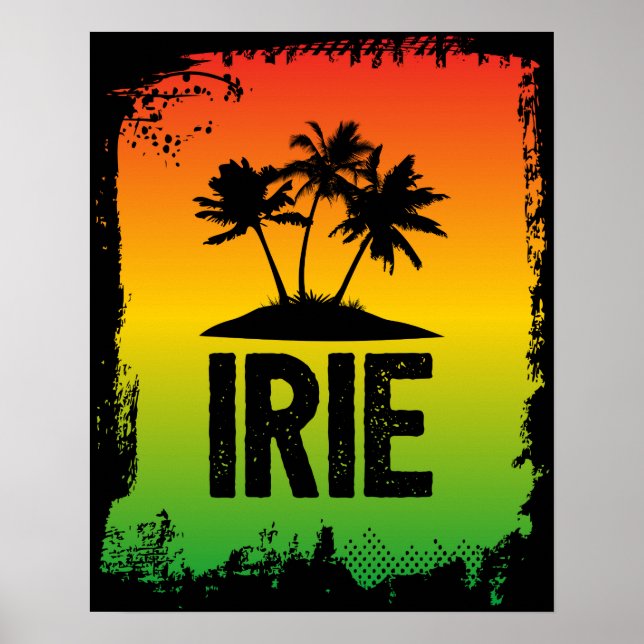 IRIE Jamaica Patwah Chill no relaja arte tropical (Frente)