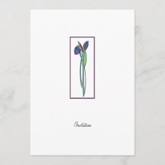 Iris 2 del vitral   - invitación del CP