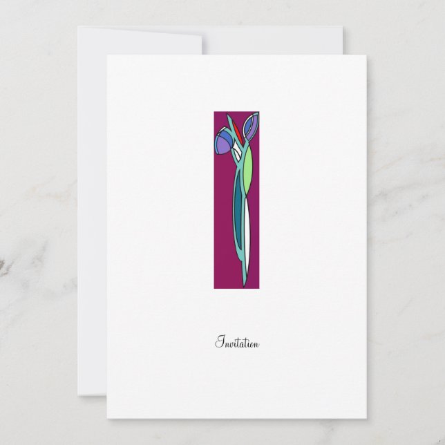 Iris Art Deco - Invitación CP (Anverso)
