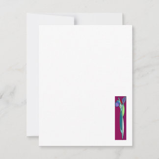 Iris Art Deco - Tarjetas de nota