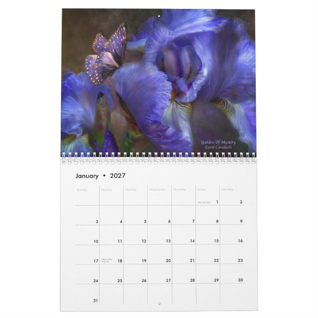 Iris - calendario de la colección 1 para 2010 (Jan 2027)