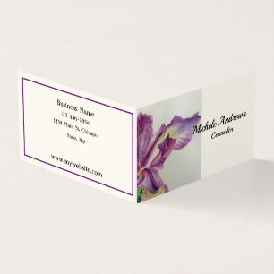Iris de la lavanda del concejal de las tarjetas de