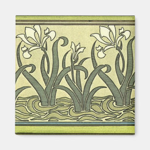 Iris de Nouveau del arte - imán