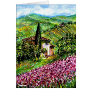 IRIS EN EL CAMPO DE TOSCANA