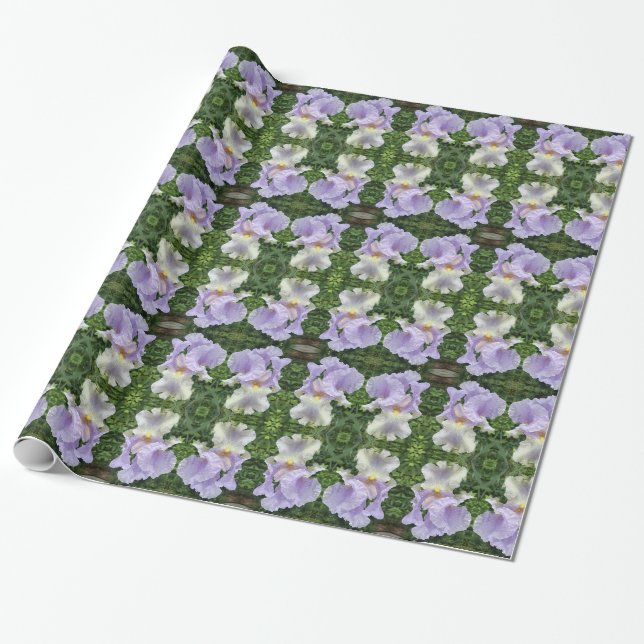 Iris ~ Papel de regalo de las colecciones de flore (Desenrollado)