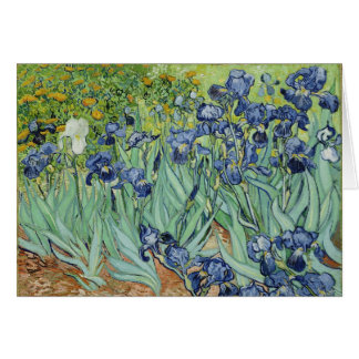Iris - tarjeta de Van Gogh
