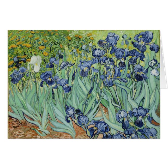 Iris - tarjeta de Van Gogh (Anverso (Horizontal))