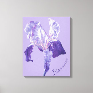 Iris violeta y malva arte de lienzos florales