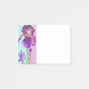 Iris Watercolor Pattern Purple Post lo nota