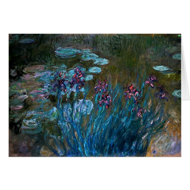 Iris y lirios de agua, Claude Monet (Anverso (Horizontal))