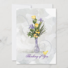 Iris y rosas amarillas pensando en ti