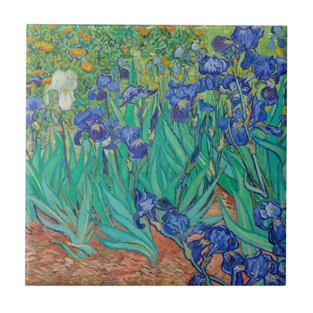 "IRISES" DE BALDOSAS CERAMICAS DE VINCENT Van Gogh (Frente)
