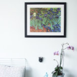 Irises de Vincent van Gogh, Arte de Jardín Vintage<br><div class="desc">Irises (1889) de Vincent van Gogh es un bello arte vintage post impresionsionismo paisaje floral con un jardín con iris morado barbudo cultivado por amapolas naranjas. Una sola flor blanca de iris está floreciendo al borde. Sobre el artista: Vincent Willem van Gogh (1853-1890) fue uno de los pintores más famosos...</div>