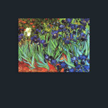 Irises de Vincent van Gogh, Arte de Jardín Vintage<br><div class="desc">Irises (1889) de Vincent van Gogh es un bello arte vintage post impresionsionismo paisaje floral con un jardín con iris morado barbudo cultivado por amapolas naranjas. Una sola flor blanca de iris está floreciendo al borde. Sobre el artista: Vincent Willem van Gogh (1853-1890) fue uno de los pintores más famosos...</div>