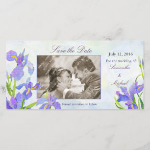 Irises: Guardar las tarjetas de fotos de fecha
