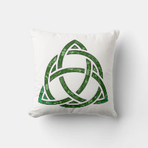 irish trifecta almohada verde