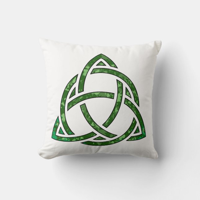 irish trifecta almohada verde (Anverso)