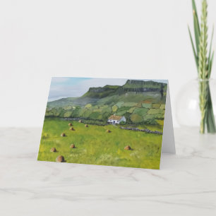 Irlanda, Benbulben, Tarjeta de Felicitación Irland
