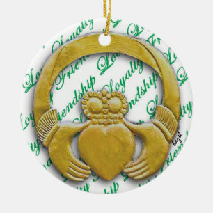 Irlanda Claddagh, ornamento irlandés del navidad