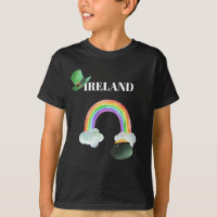 *~* IRLANDA IRELANDESA Lluvia de camiseta de niño
