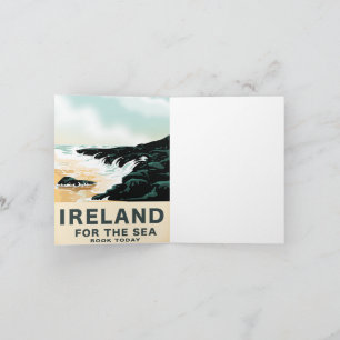 Irlanda "Por el Mar" Póster de viaje náutico