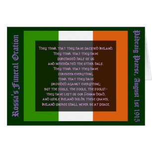 Irlanda Unfree nunca estará en la paz